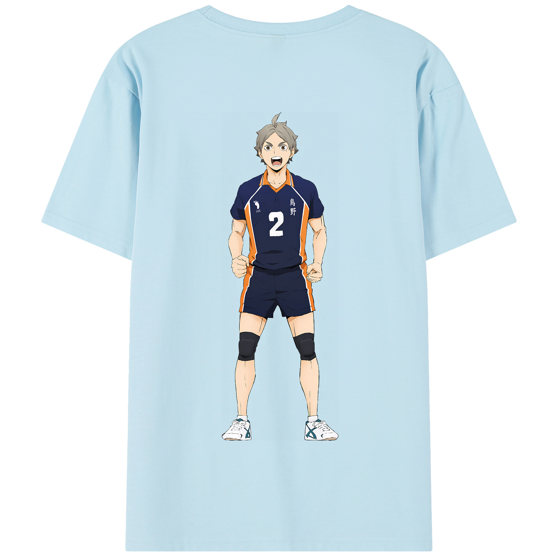 （画像用） ハイキュー!! Haikyu!! 綿100％半袖Tシャツ（背面プリント）